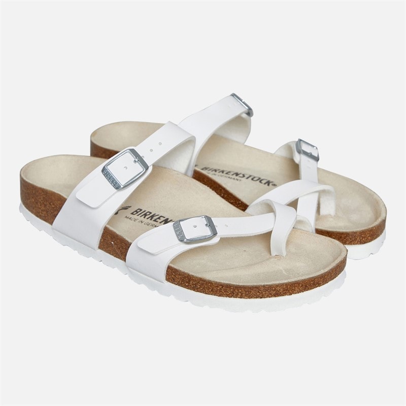 Birkenstock Dame Mayari Dobbelt Rem Sandaler Hvid - Billede 3