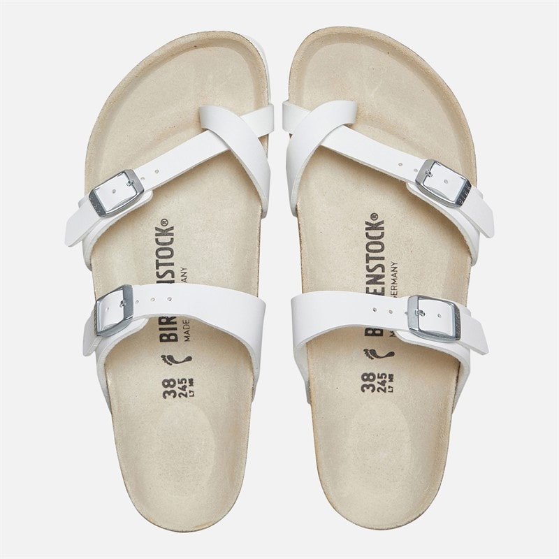 Birkenstock Dame Mayari Dobbelt Rem Sandaler Hvid - Billede 4