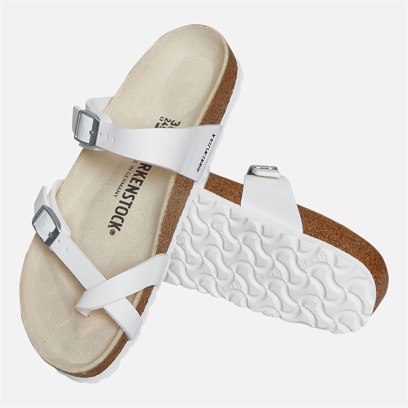 Birkenstock Dame Mayari Dobbelt Rem Sandaler Hvid - Billede 5