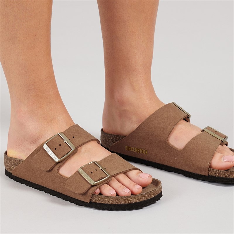 Birkenstock Dame Arizona Sandaler Med Dobbelt Spænde Soft Pecan - Billede 1