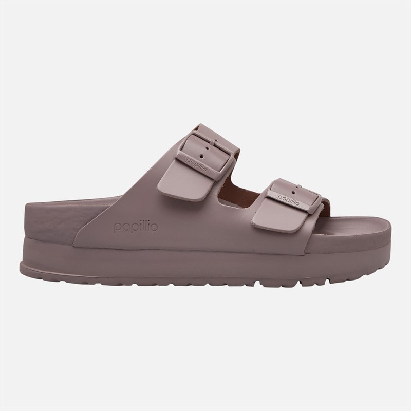 Birkenstock Dame Arizona Flex Platform Sandaler med Dobbelt Spænde Faded Purple