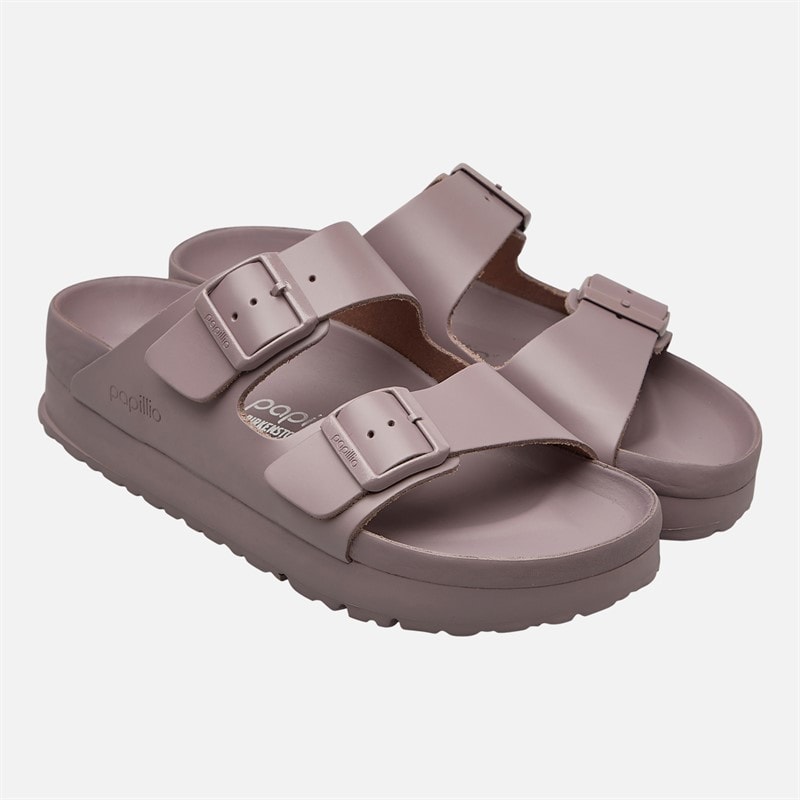 Birkenstock Dame Arizona Flex Platform Sandaler med Dobbelt Spænde Faded Purple - Billede 2