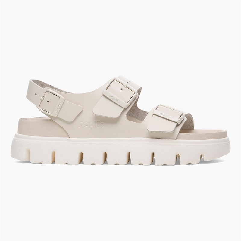 Birkenstock Dame Milano Dobbelt Spænde Chunky Sandaler Eggshell - Billede 2
