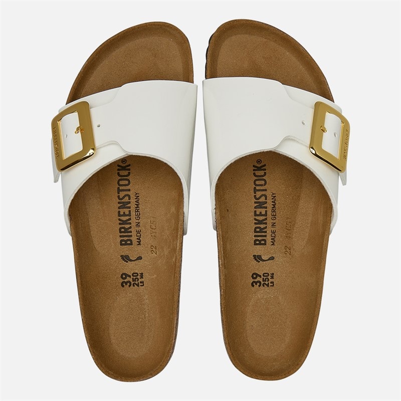 Birkenstock Dame Catalina Cushion Spænde Sandaler Patent White - Billede 3