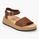 Birkenstock Dame Glenda Ankelrem Sandaler Dark Tea
