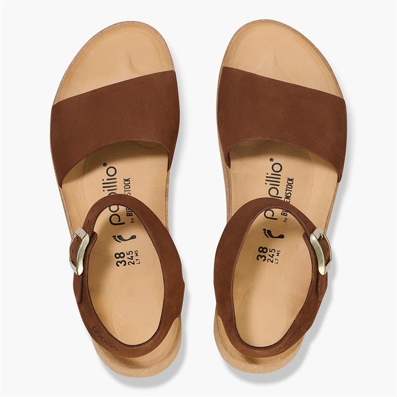Birkenstock Dame Glenda Ankelrem Sandaler Dark Tea - Billede 3