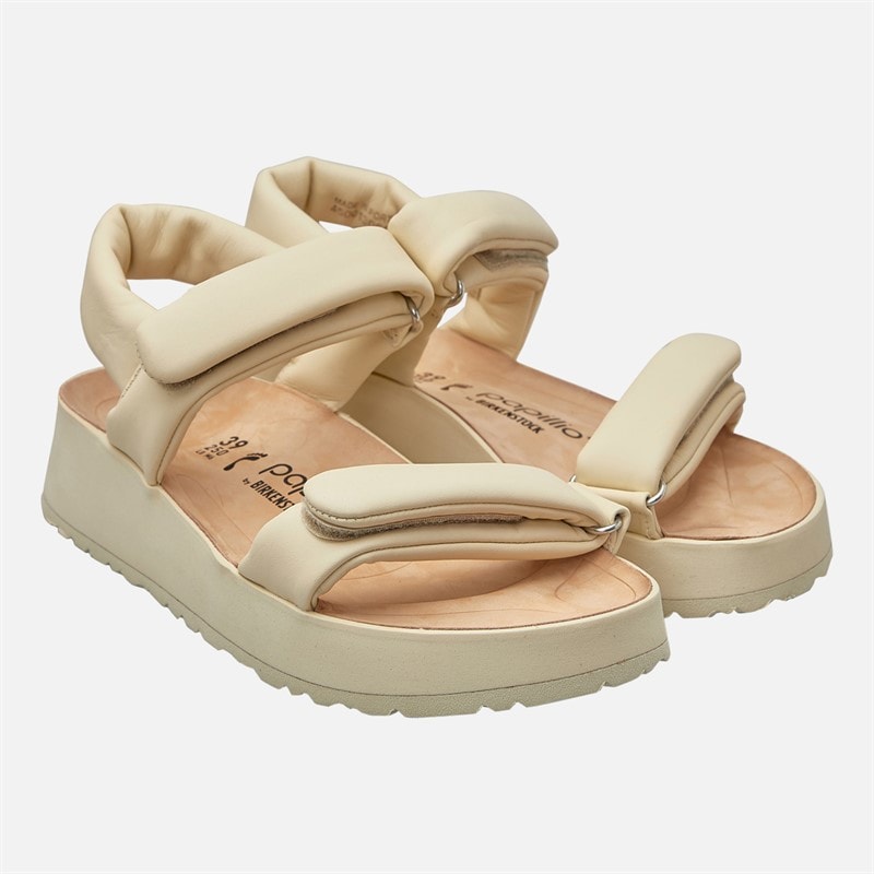 Birkenstock Dame Theda Ankelrem Sandaler Ecru - Billede 2