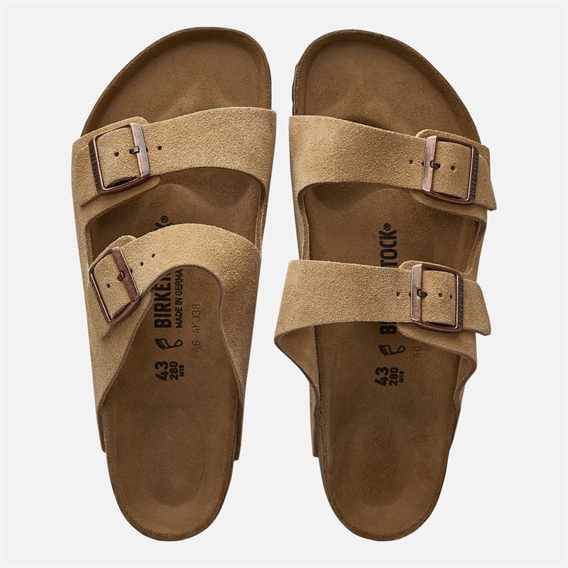 Birkenstock Herre Arizona Dobbelt Spænde Sandaler Latte Cream - Billede 3