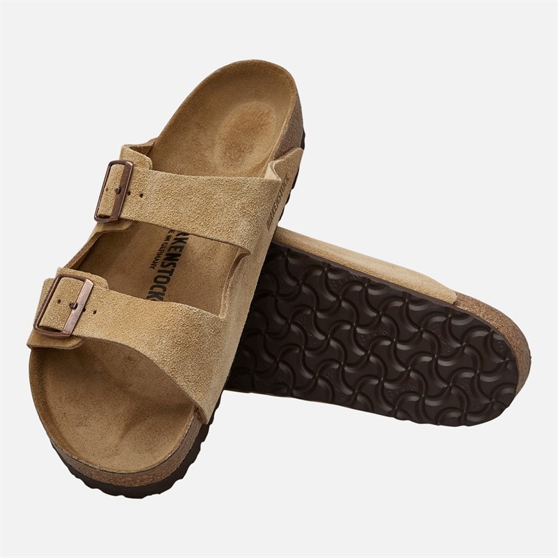 Birkenstock Herre Arizona Dobbelt Spænde Sandaler Latte Cream - Billede 4