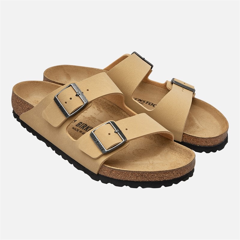 Birkenstock Herre Arizona Sandaler med Dobbelt Spænde i Nubuck Latte Cream - Billede 2