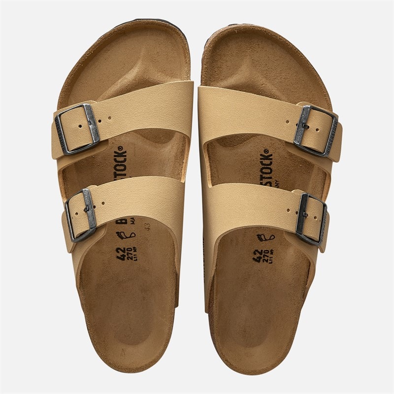 Birkenstock Herre Arizona Sandaler med Dobbelt Spænde i Nubuck Latte Cream - Billede 3