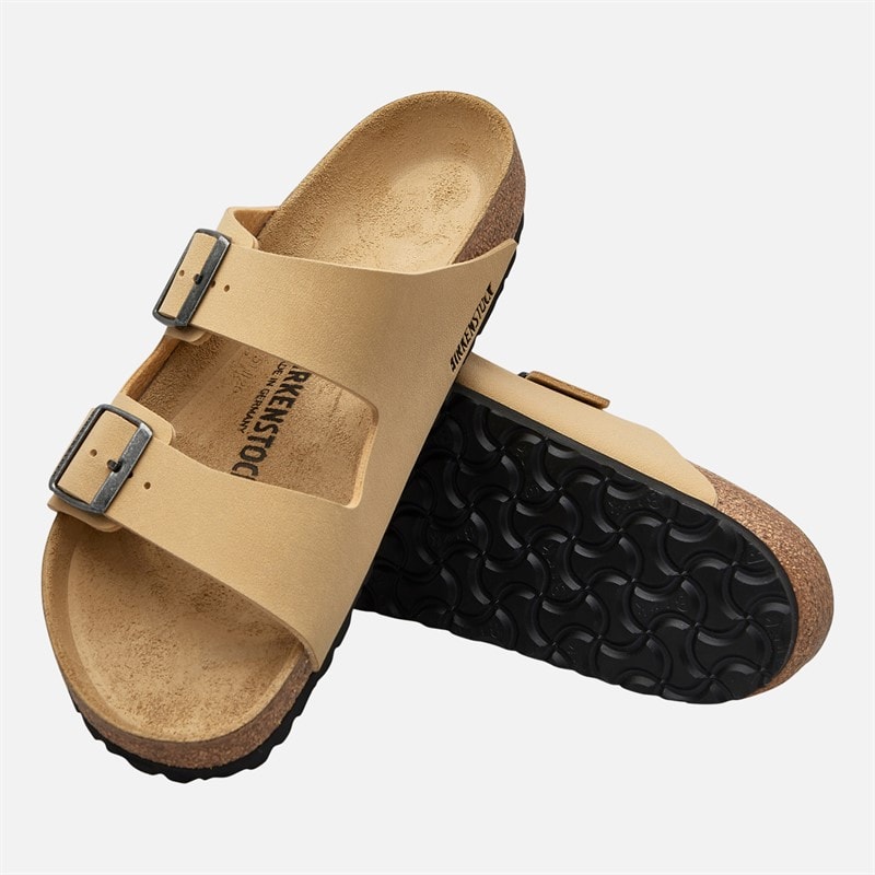 Birkenstock Herre Arizona Sandaler med Dobbelt Spænde i Nubuck Latte Cream - Billede 4