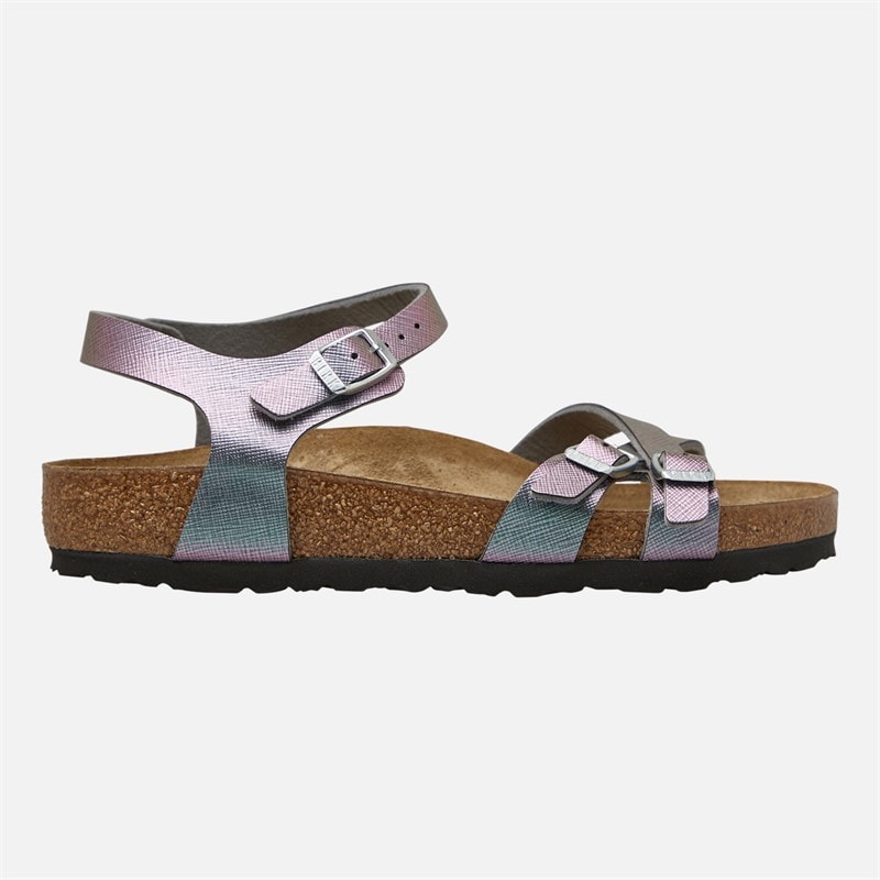 Birkenstock Junior Piger Kumba Ankelrem Sandaler Iridescent Viola - Billede 1