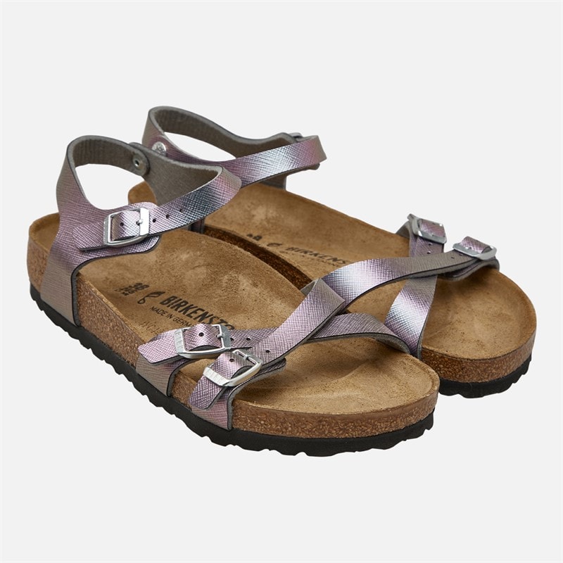 Birkenstock Junior Piger Kumba Ankelrem Sandaler Iridescent Viola - Billede 2