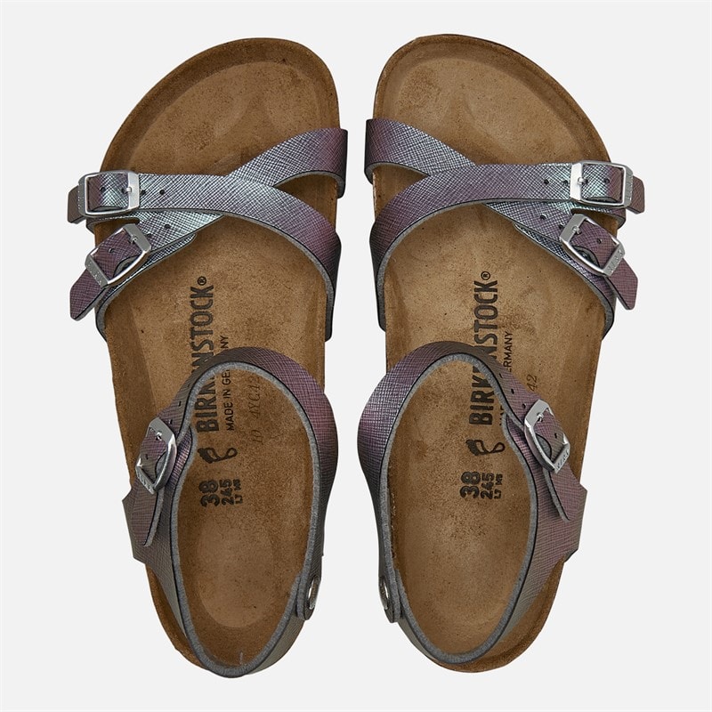 Birkenstock Junior Piger Kumba Ankelrem Sandaler Iridescent Viola - Billede 3