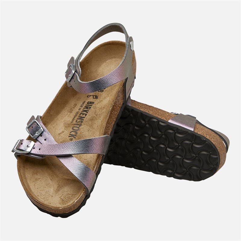 Birkenstock Junior Piger Kumba Ankelrem Sandaler Iridescent Viola - Billede 4