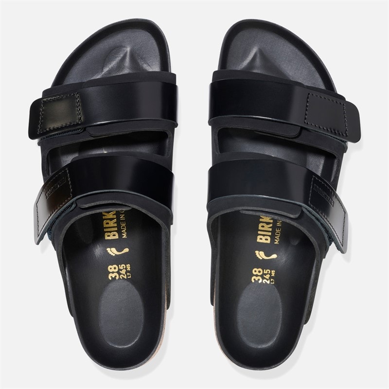 Birkenstock Dame Uji Dobbelt Rem Sandaler Højglans Sort - Billede 3
