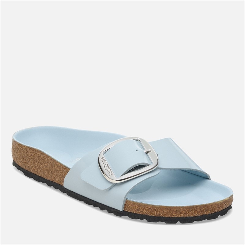 Birkenstock Damesandal Madrid med stort spænde Højglans Babyblå - Billede 2