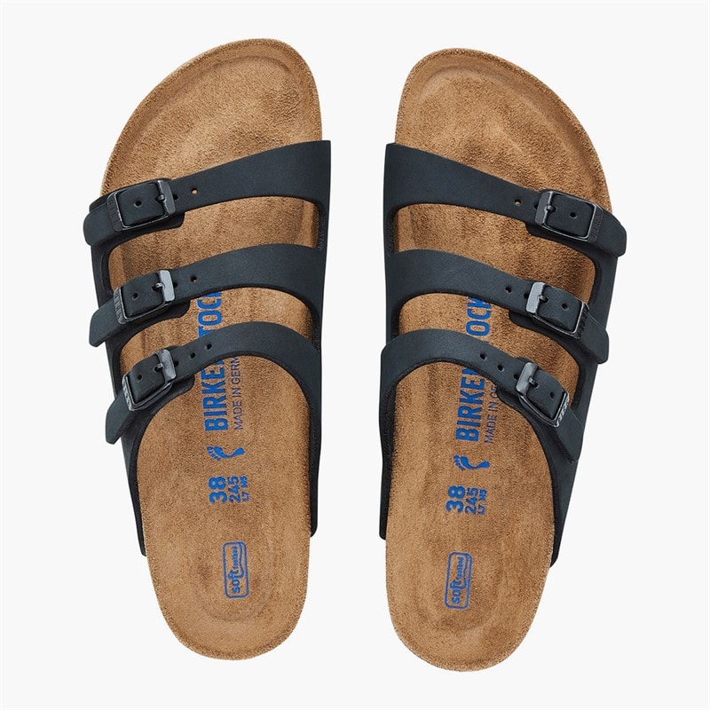 Birkenstock Dame Florida Trerem Sandaler Sort - Billede 3