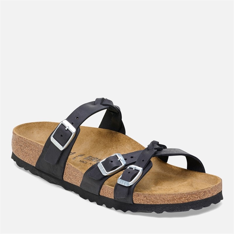 Birkenstock Dame Franca Flettede Rem Sandaler Sort - Billede 2