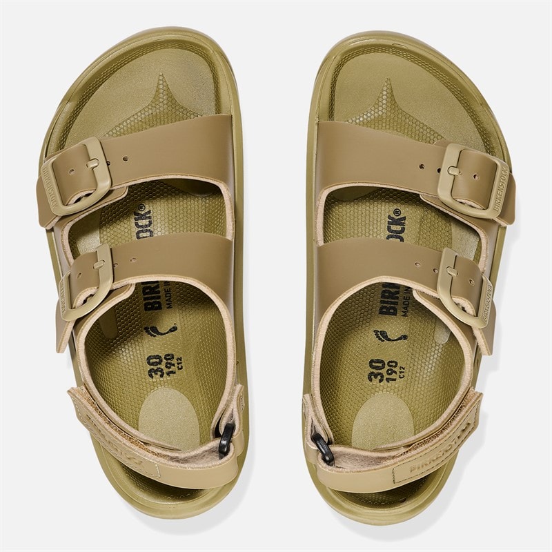 Birkenstock Junior Mogami Ankelrem Sandaler Afbleget khaki - Billede 3