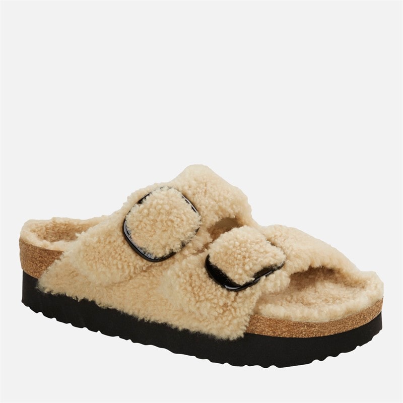 Birkenstock Dame Arizona Big Buckle Platform Dobbelt Rem Sandaler Æggeskal - Billede 2