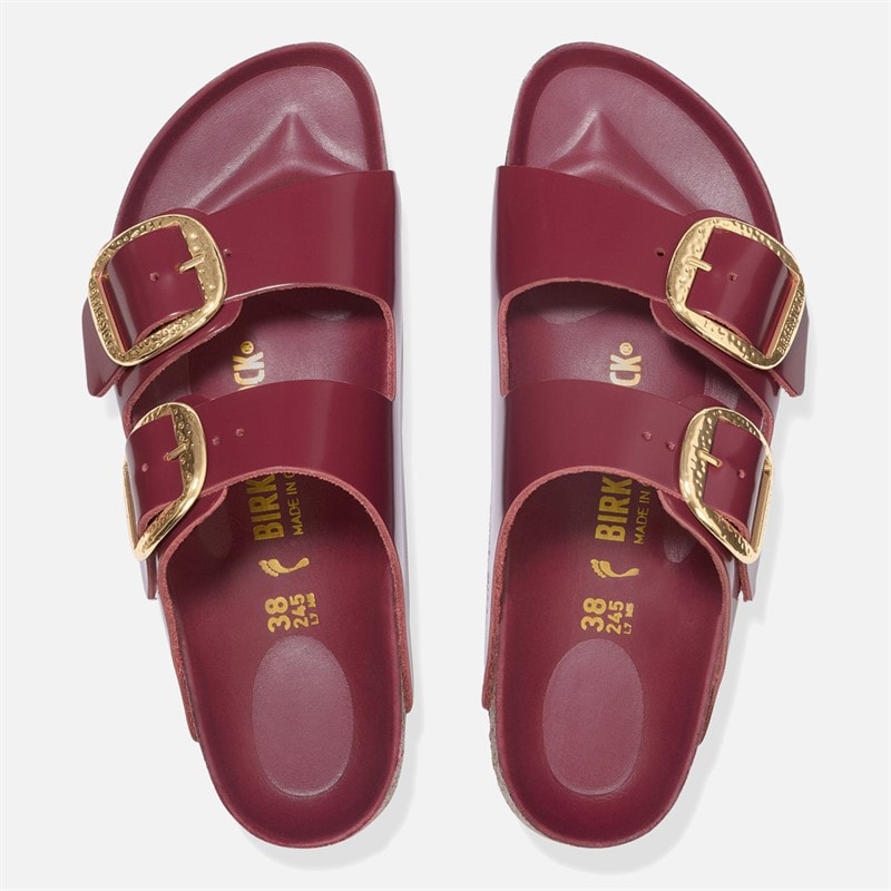 Birkenstock Dame Arizona Big Buckle Dual Strap Sandaler Højglans Zinfandel - Billede 3