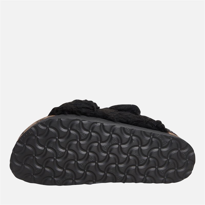 Birkenstock Dame Arizona Stor Spænde Platform Dobbelt Rem Sandaler Sort - Billede 2