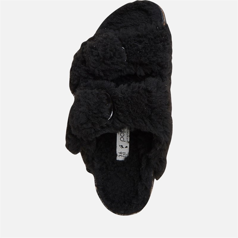 Birkenstock Dame Arizona Stor Spænde Platform Dobbelt Rem Sandaler Sort - Billede 4