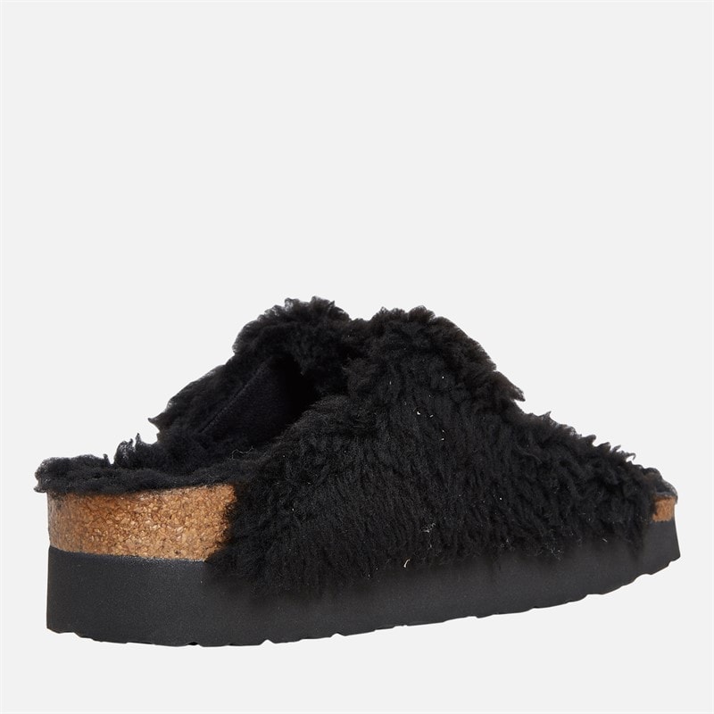Birkenstock Dame Arizona Stor Spænde Platform Dobbelt Rem Sandaler Sort - Billede 5