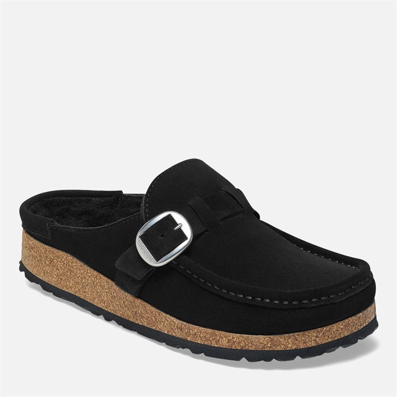 Birkenstock Dame Buckley Shearling Forede Surlatter Sort - Billede 2