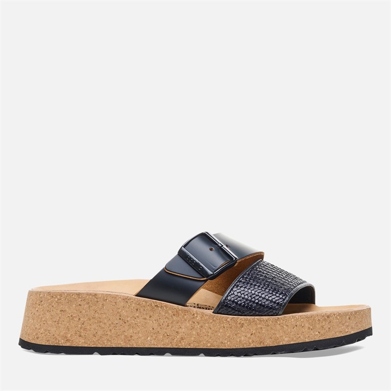 Birkenstock Dame Almina Dobbelt Rem Sandaler Sort