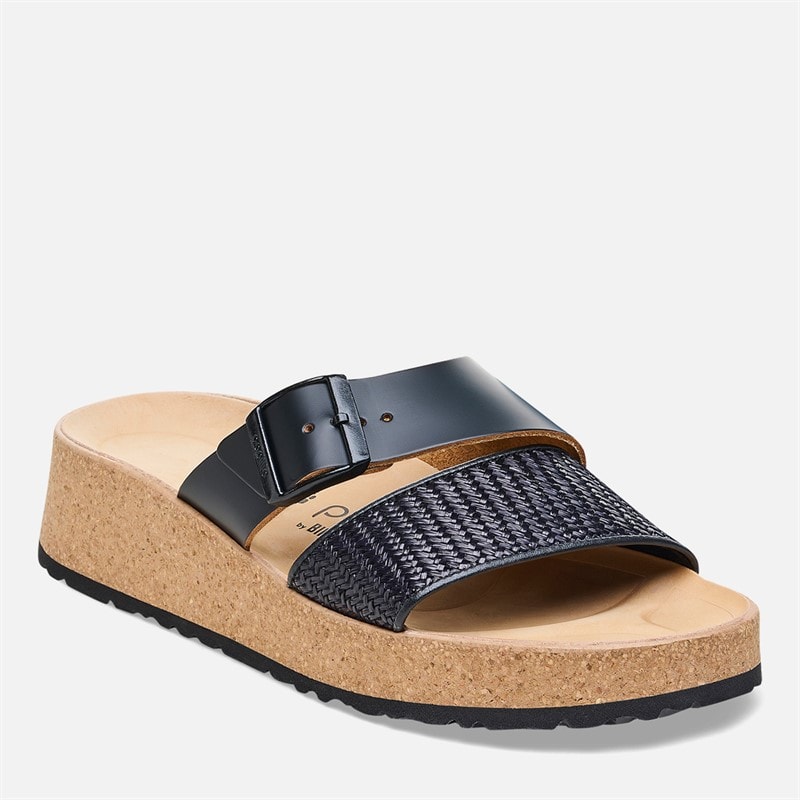Birkenstock Dame Almina Dobbelt Rem Sandaler Sort - Billede 2