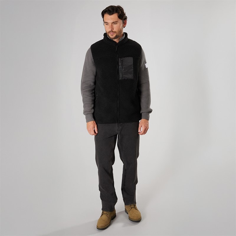 True North Herre Pile Vest Sort - Billede 4