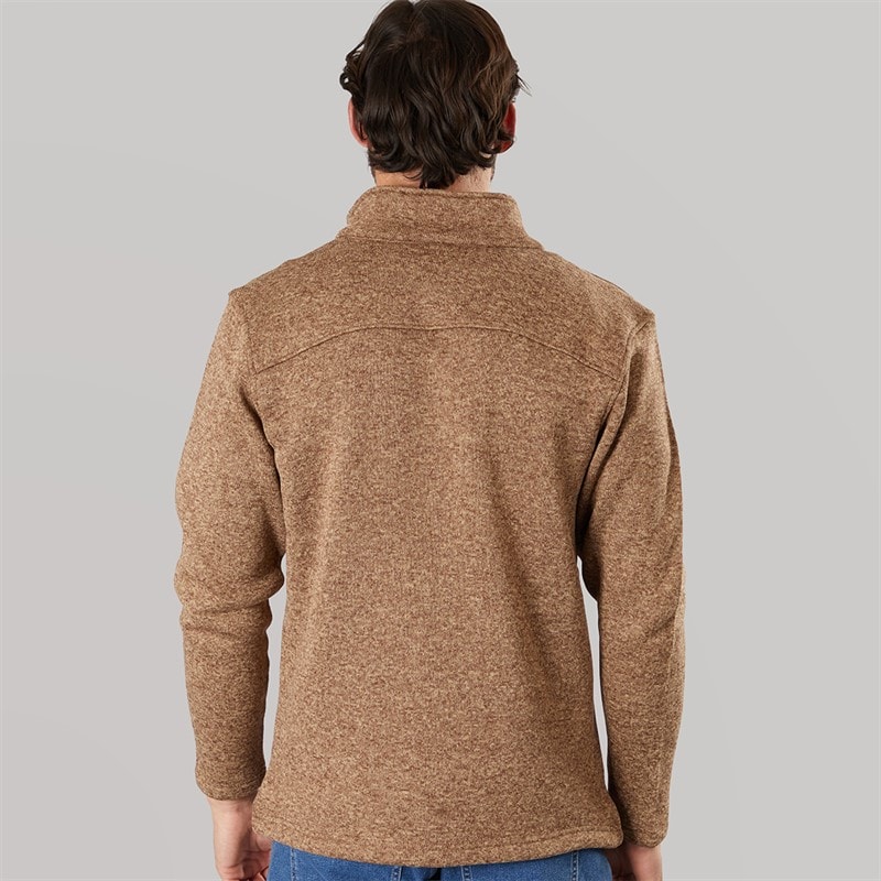 True North Herre Flatfleece Jakke Bark - Billede 2