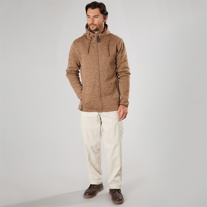 True North Herre Flatfleece Jakke Bark - Billede 3