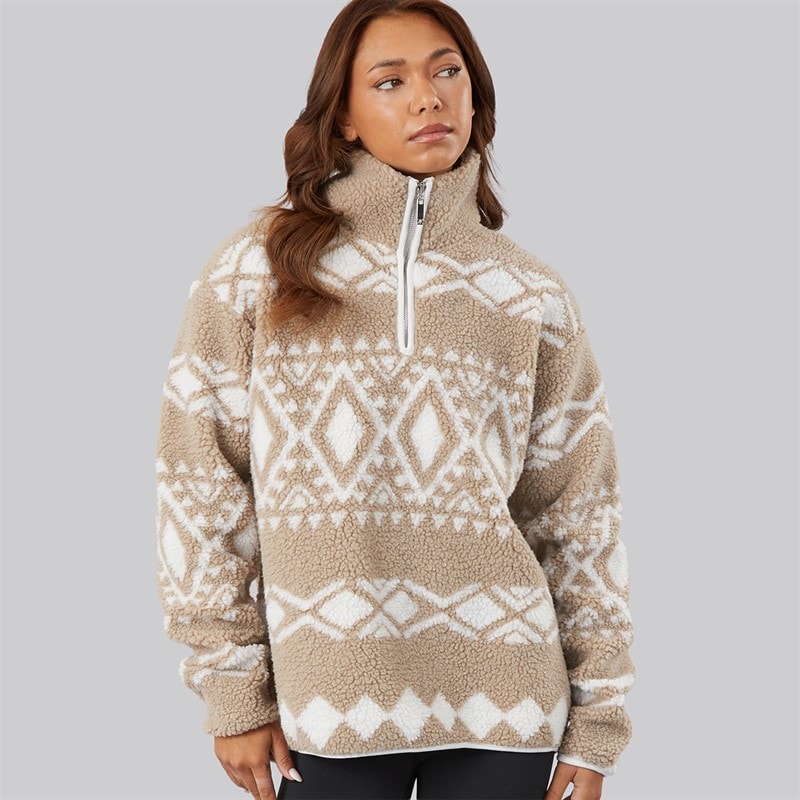 True North Dame Cissi Fleece Beige Comb - Billede 3