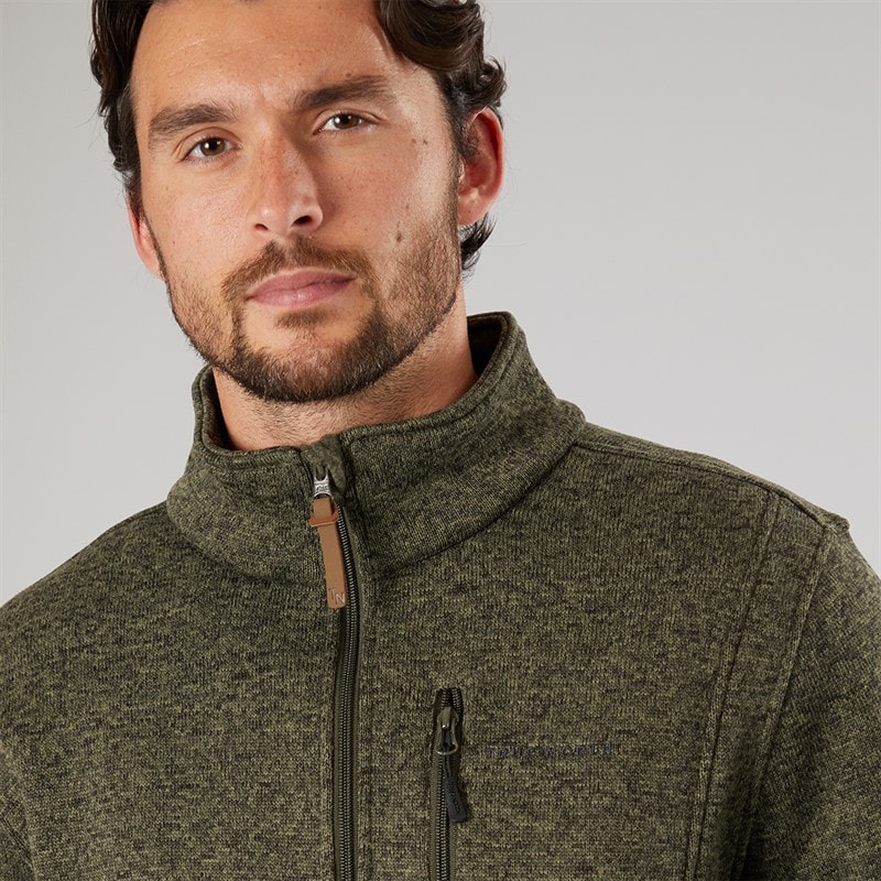 True North Herre Flatfleece Jakke Dusty Olive - Billede 3