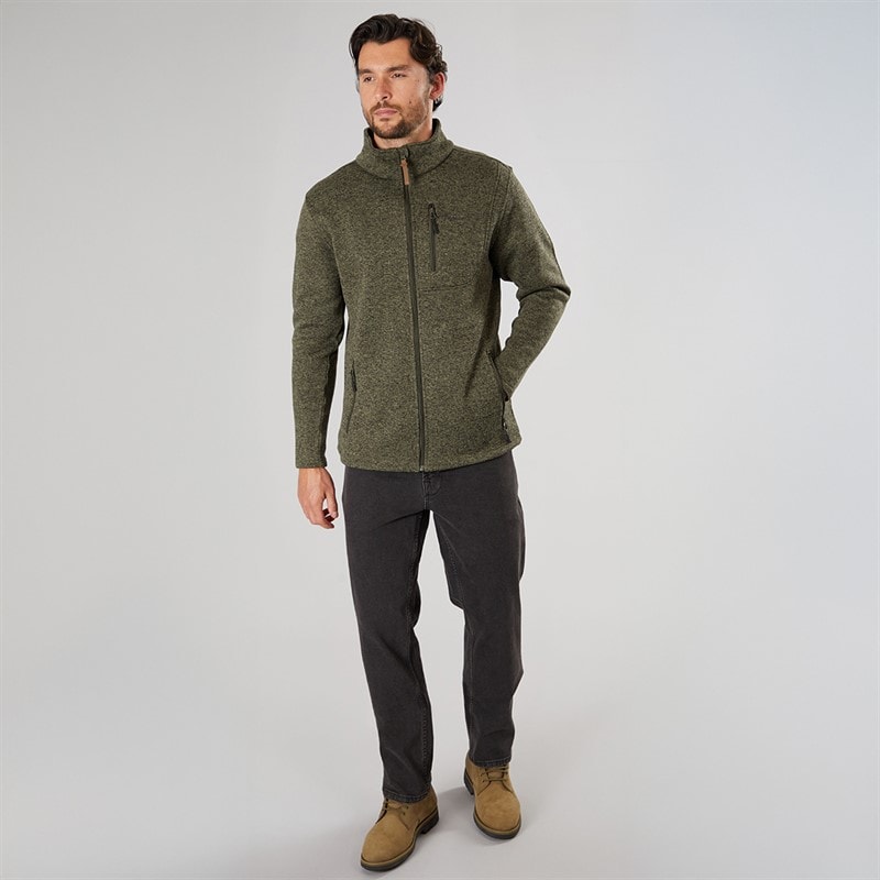 True North Herre Flatfleece Jakke Dusty Olive - Billede 4