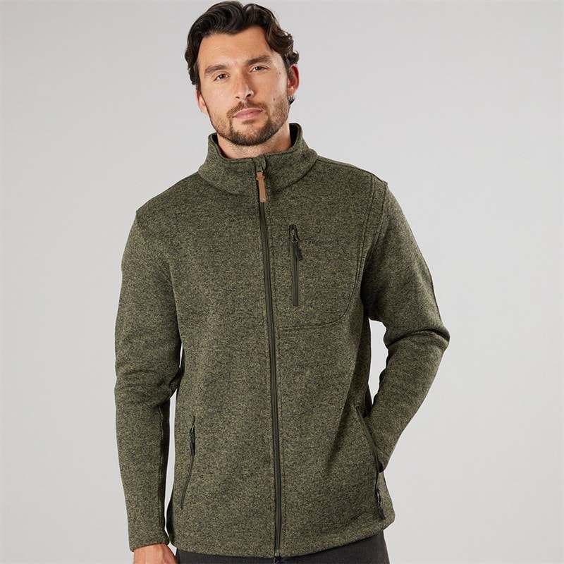 True North Herre Flatfleece Jakke Dusty Olive - Billede 5