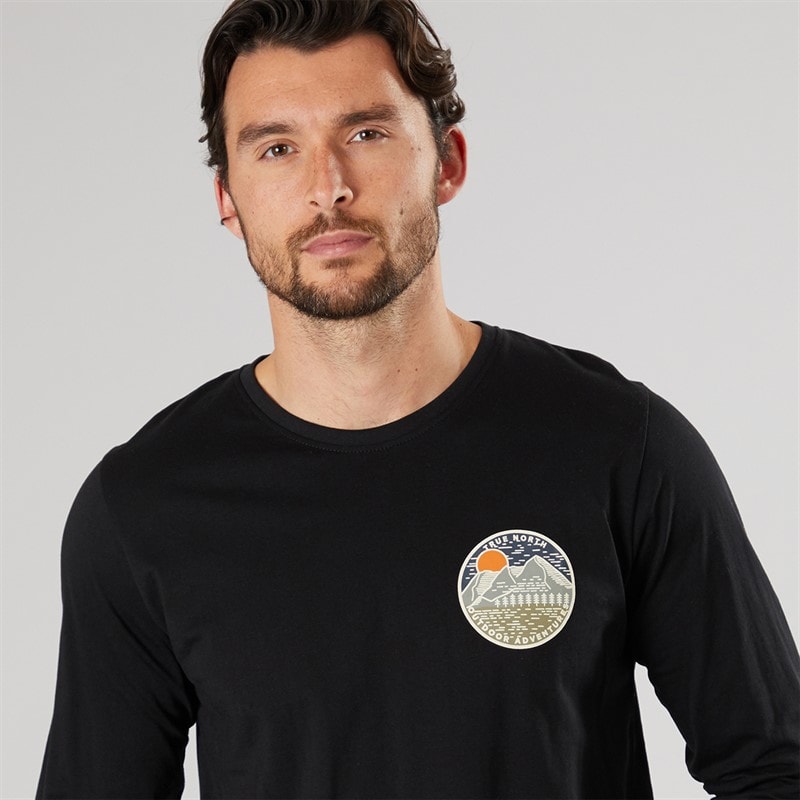 True North Herre Langærmet T-shirt Sort - Billede 3