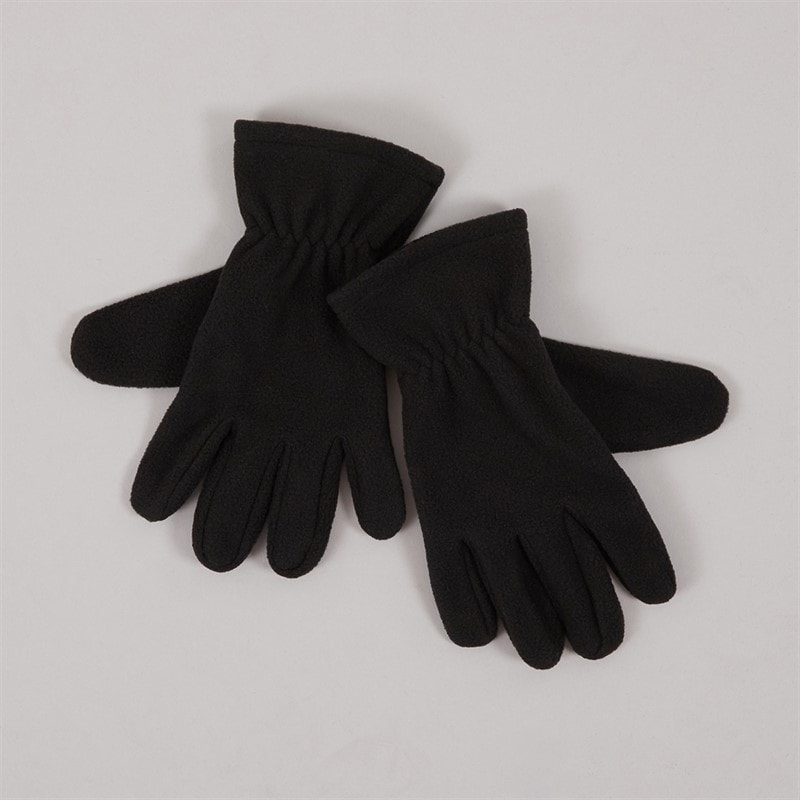 True North Børne Flad fleece handsker Sort
