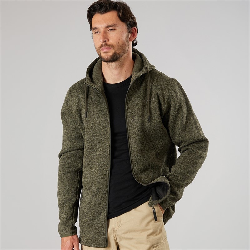 True North Herre Flatfleece Jakke Dusty Olive - Billede 1
