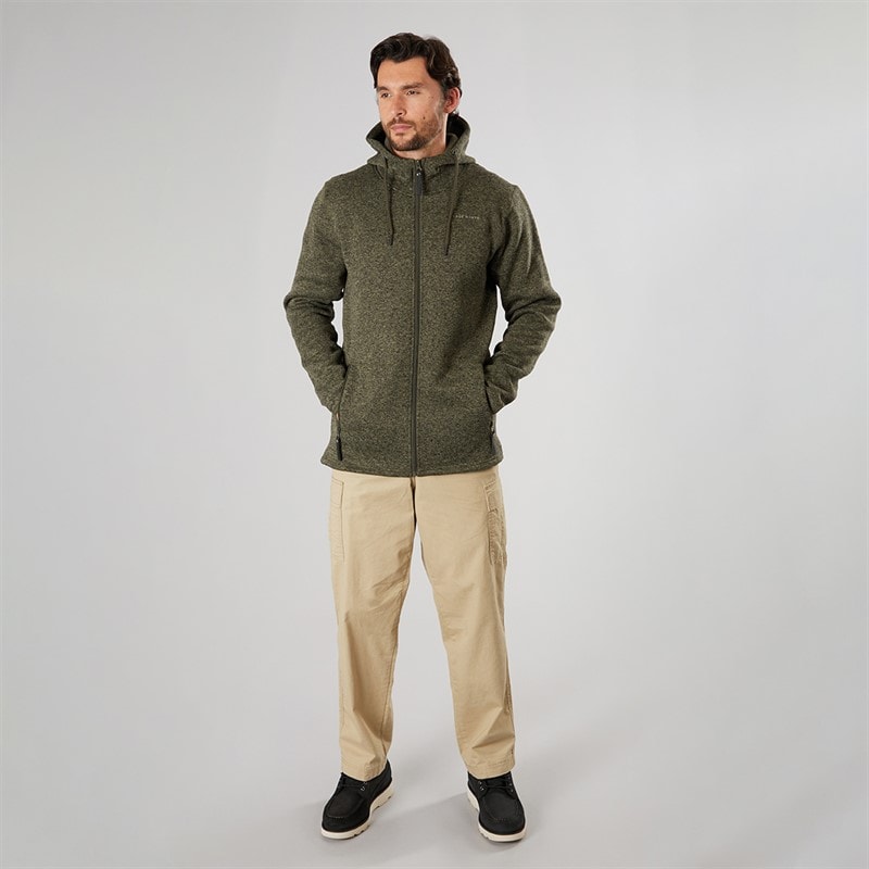 True North Herre Flatfleece Jakke Dusty Olive - Billede 4