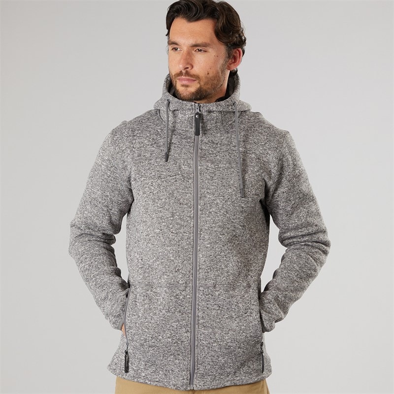 True North Herre Flatfleece jakke mørkegrå Dk-Grey - Billede 3