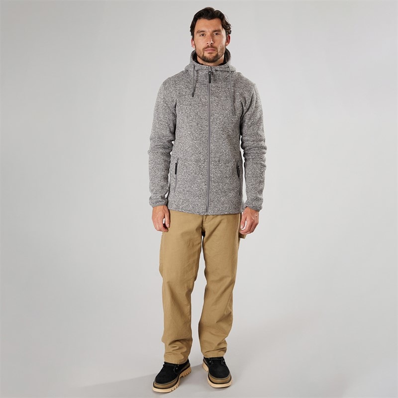True North Herre Flatfleece jakke mørkegrå Dk-Grey - Billede 4