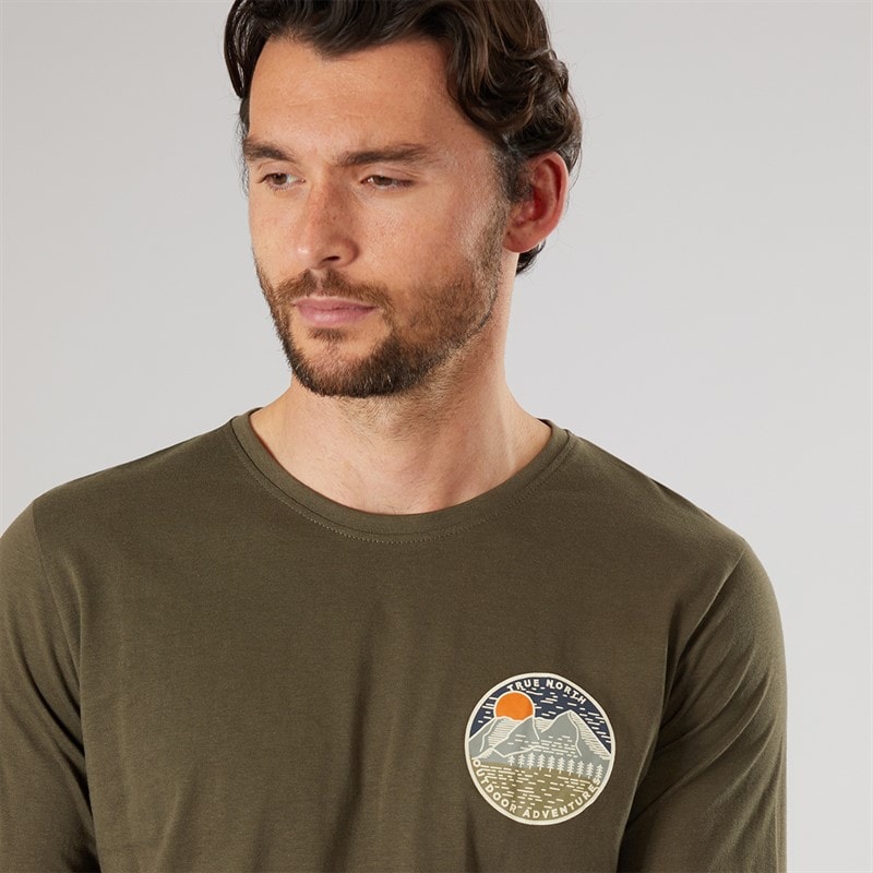 True North Herre Langærmet T-shirt Pine - Billede 3