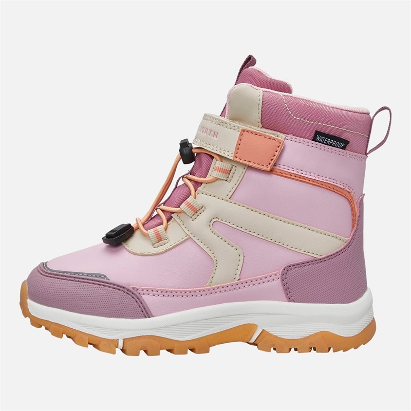 True North Børne vandtætte snefnug støvler Soft Pink