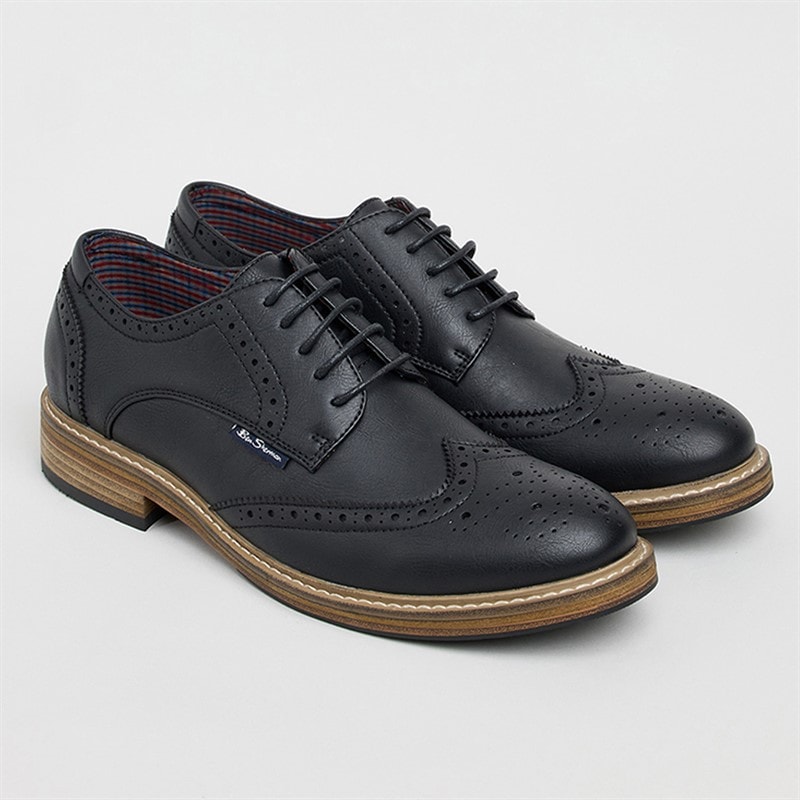 Ben Sherman Herre Triumph II Brogues Sort - Billede 2