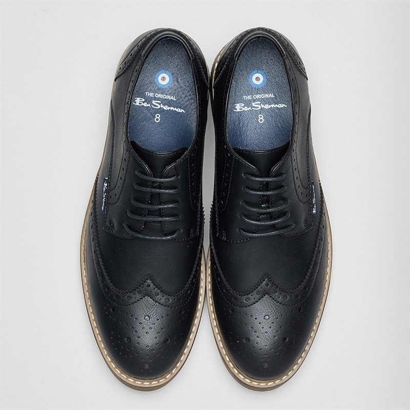 Ben Sherman Herre Triumph II Brogues Sort - Billede 3